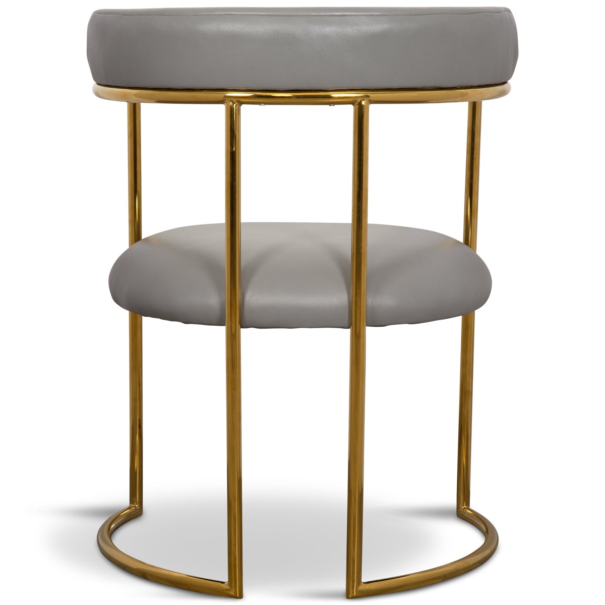 Modern Upholstered Accent Chair with Gold Metal Frame