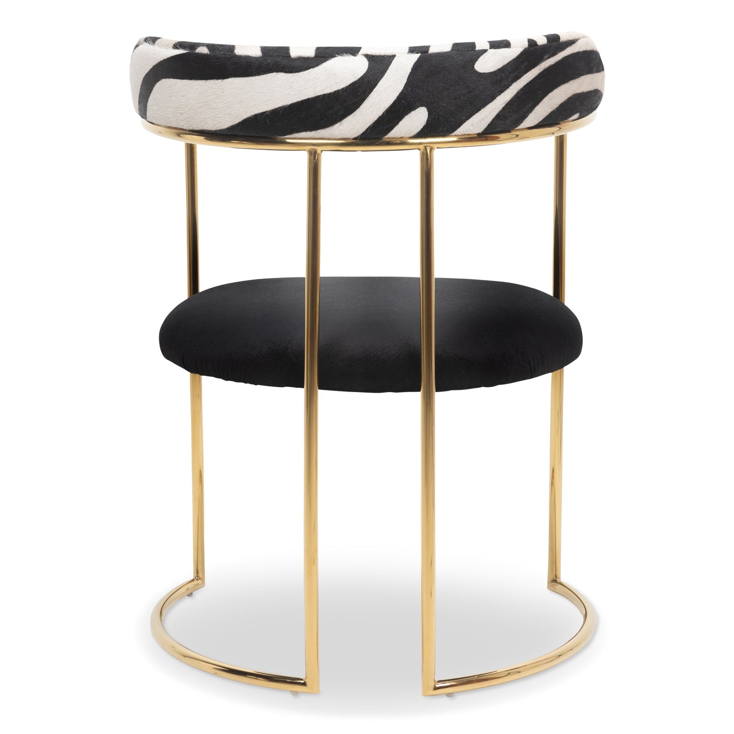 Modern Upholstered Accent Chair with Gold Metal Frame